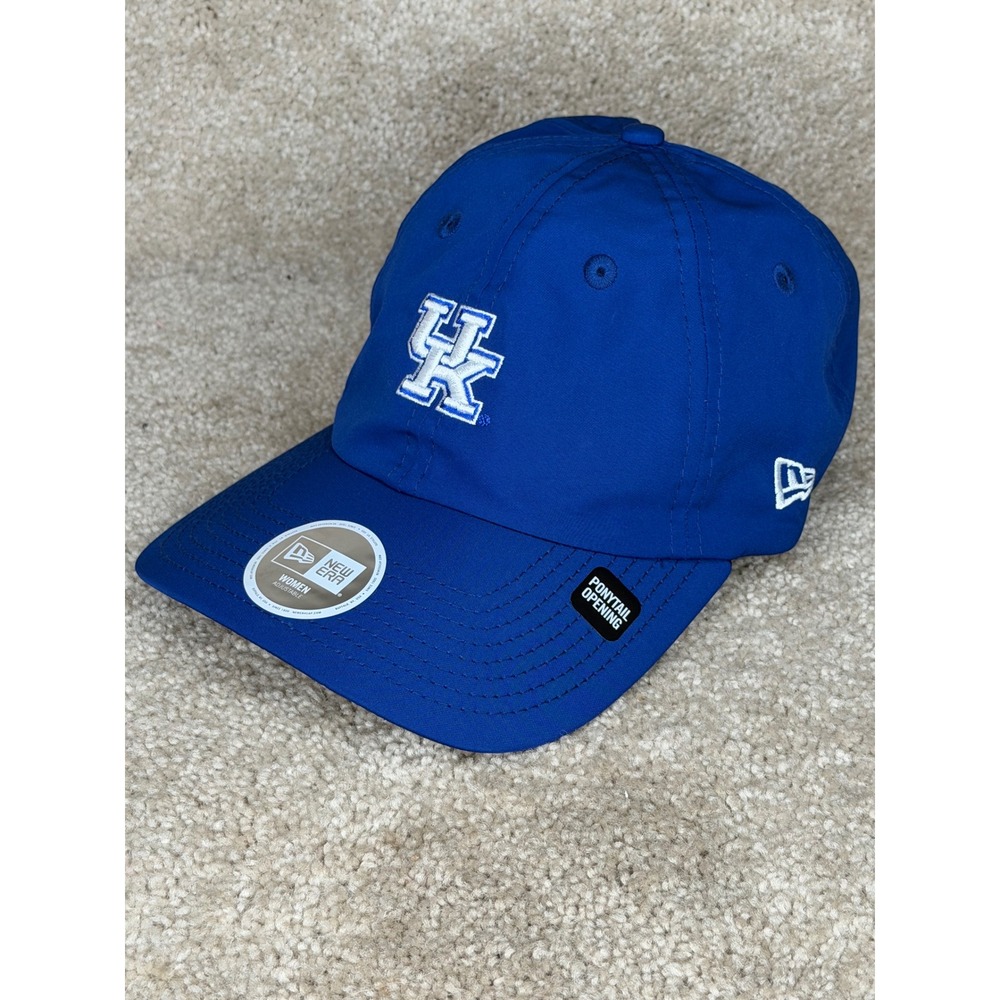 New Era Kentucky Wildcats Hat Women Blue New Ponytail Opening Cap
